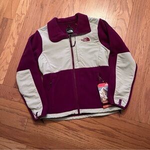 NWT The North Face Womens Small Denali Fleece Jacket Parlour Purple Magenta Gray